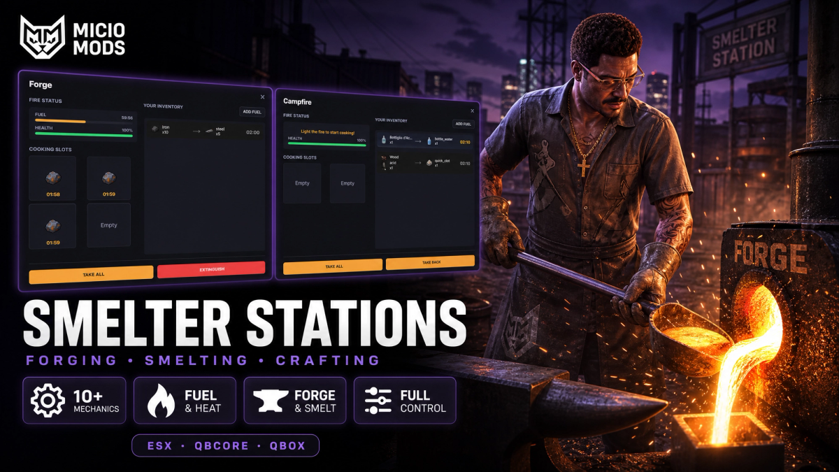 Smelter Stations | Advanced Crafting