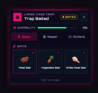 The panel in the Cyberpunk theme, one of the built-in colour themes