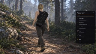 Select an eligible carried item to reposition in the personal editor. Native browser UI over an illustrative GTA hiking scene.