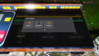 Item selection screen