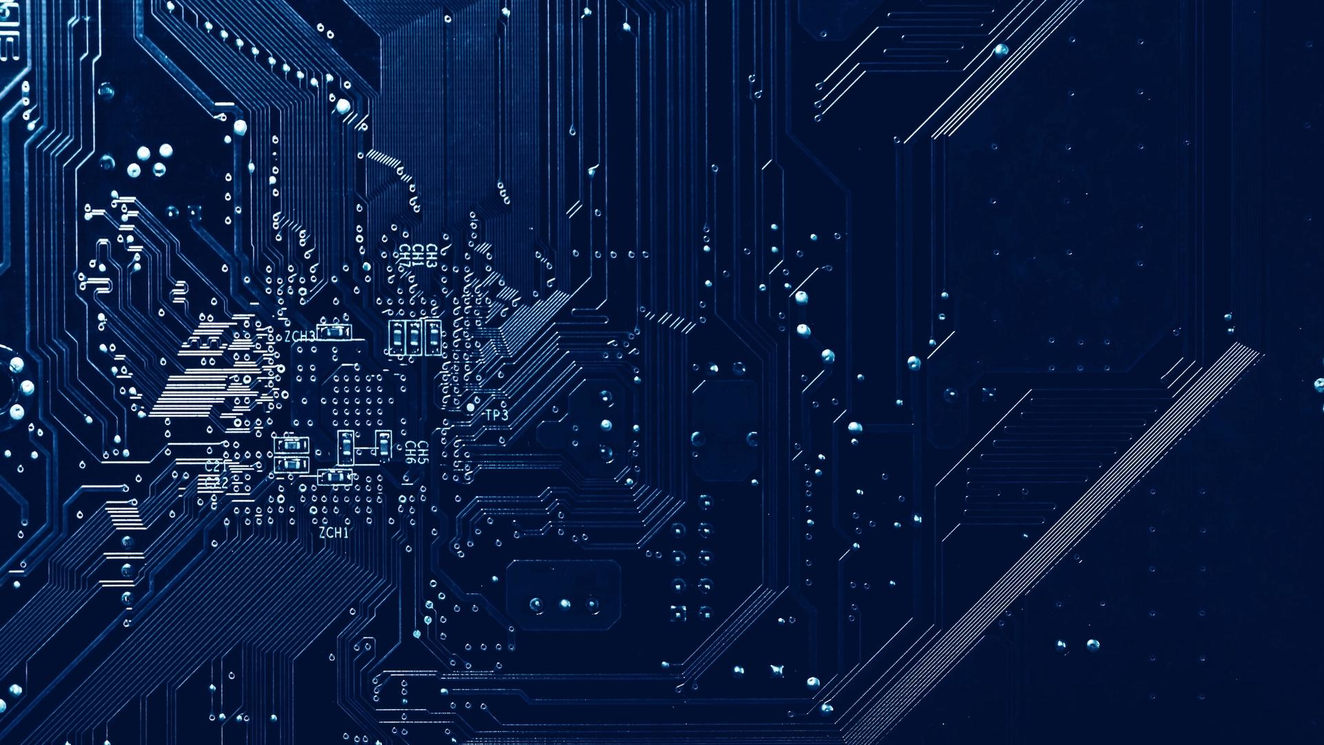 Leiterbahnen auf einer Platine