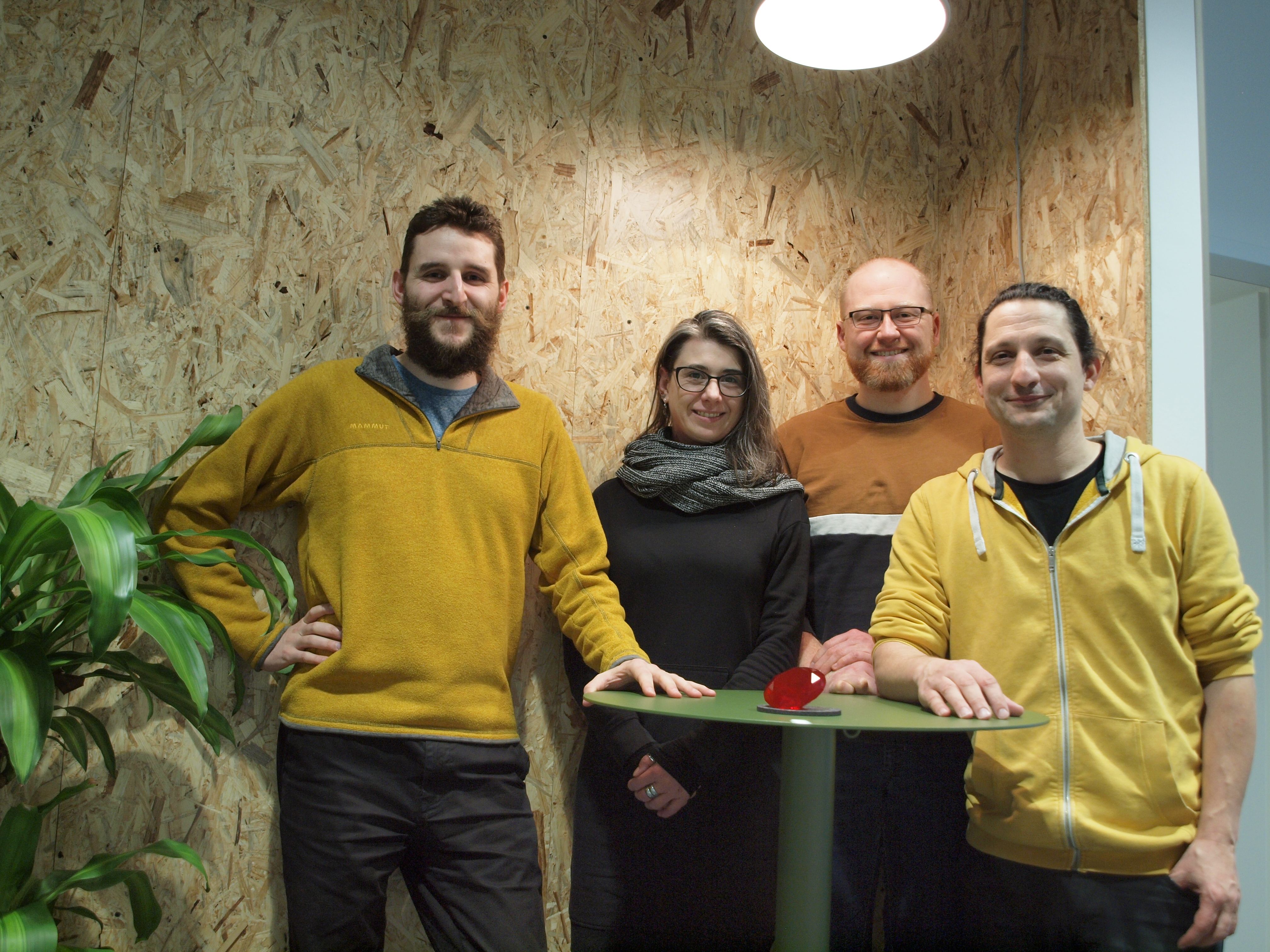 Das Gewinner-Team von links nach rechts: Dr. Robert Staacke, Romy Müller, Dominik Rajsp, Dr. Lutz Langguth