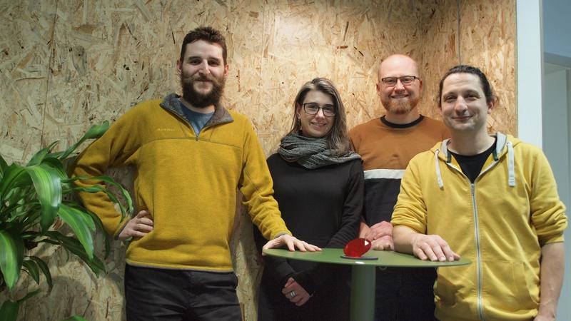 Das Gewinner-Team von links nach rechts: Dr. Robert Staacke, Romy Müller, Dominik Rajsp, Dr. Lutz Langguth