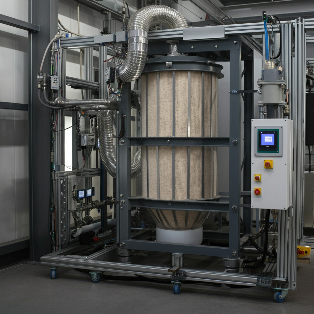 Fill level monitoring of dust filters