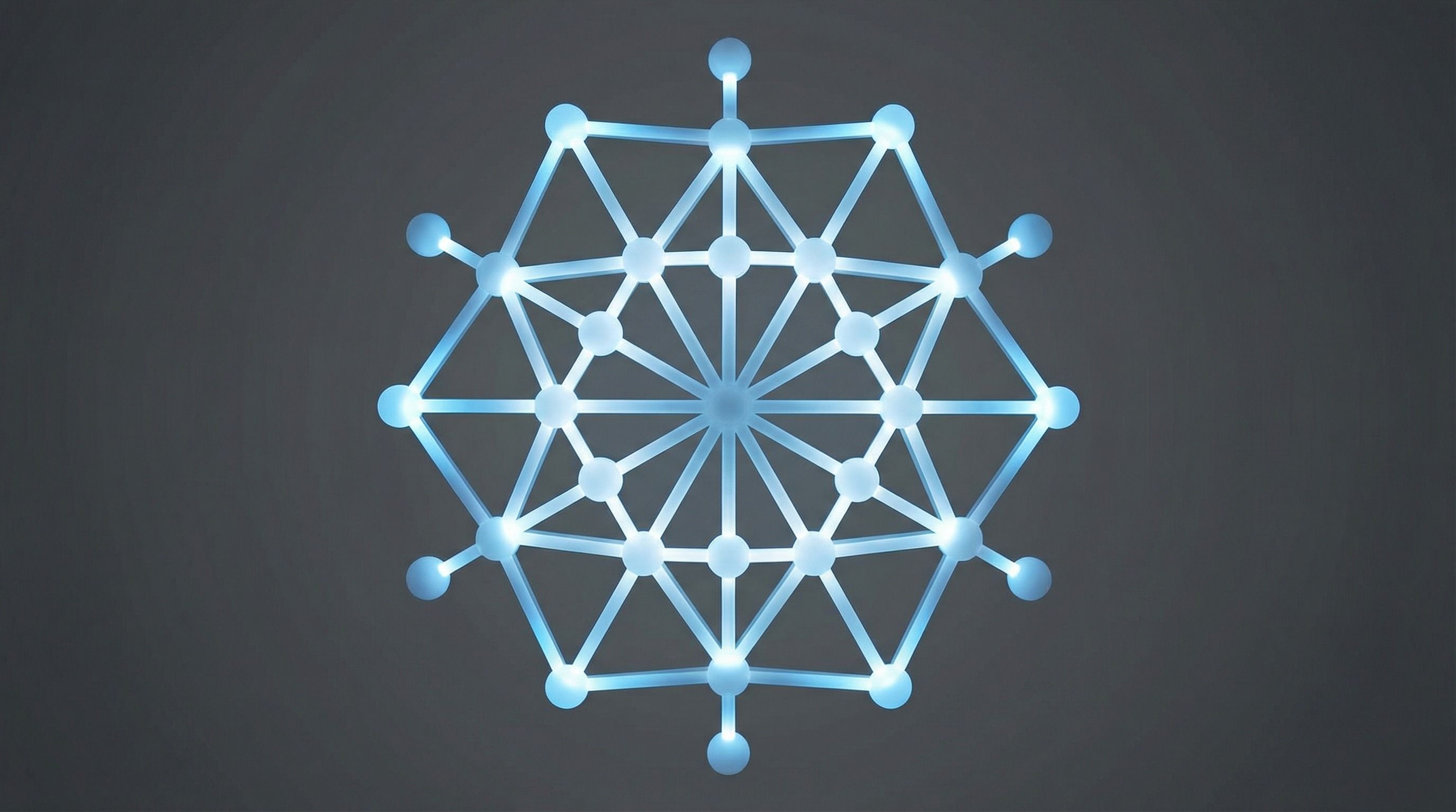 A network of connected nodes representing consistency and trust
