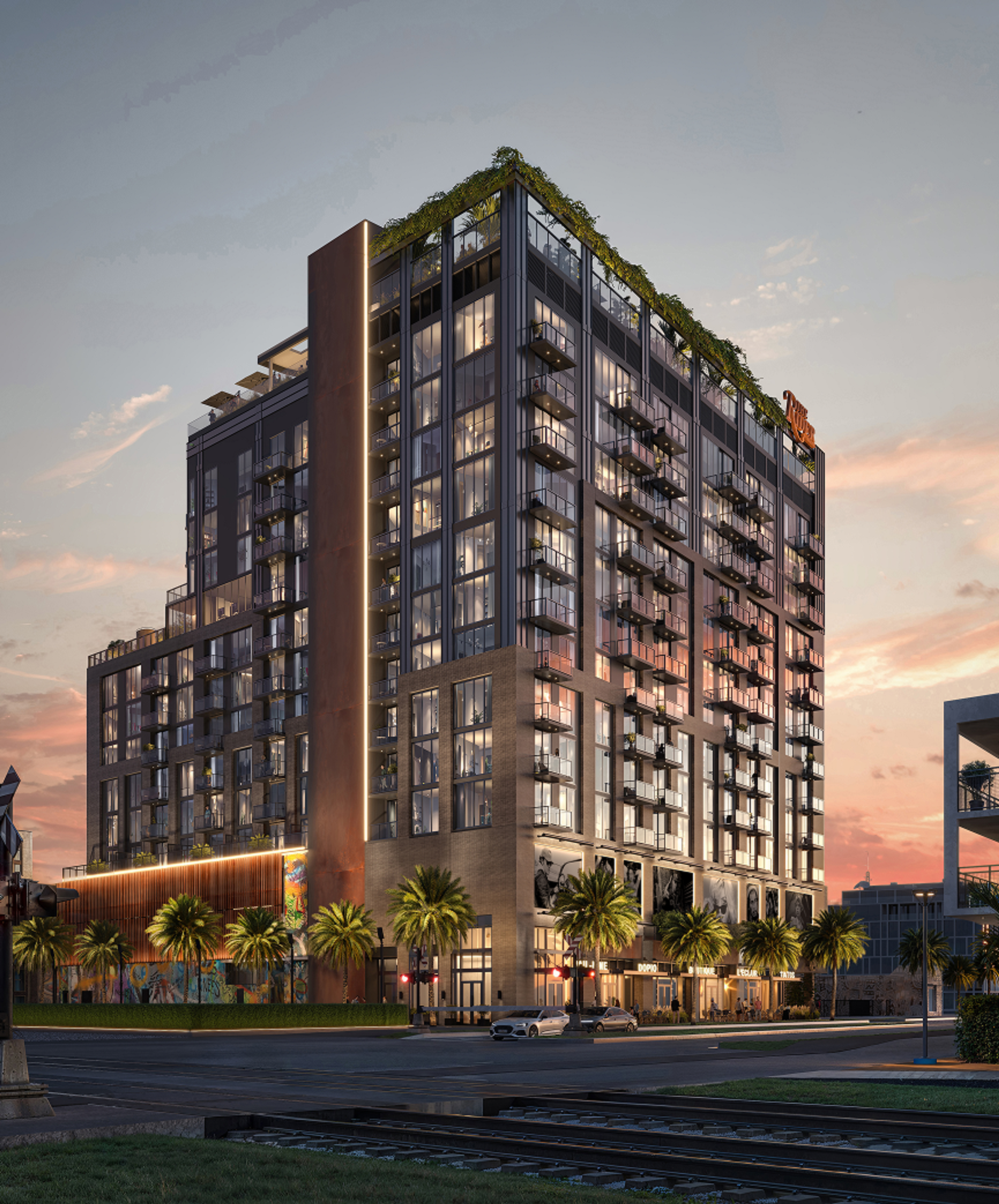 The Rider Residences, front elevation rendering