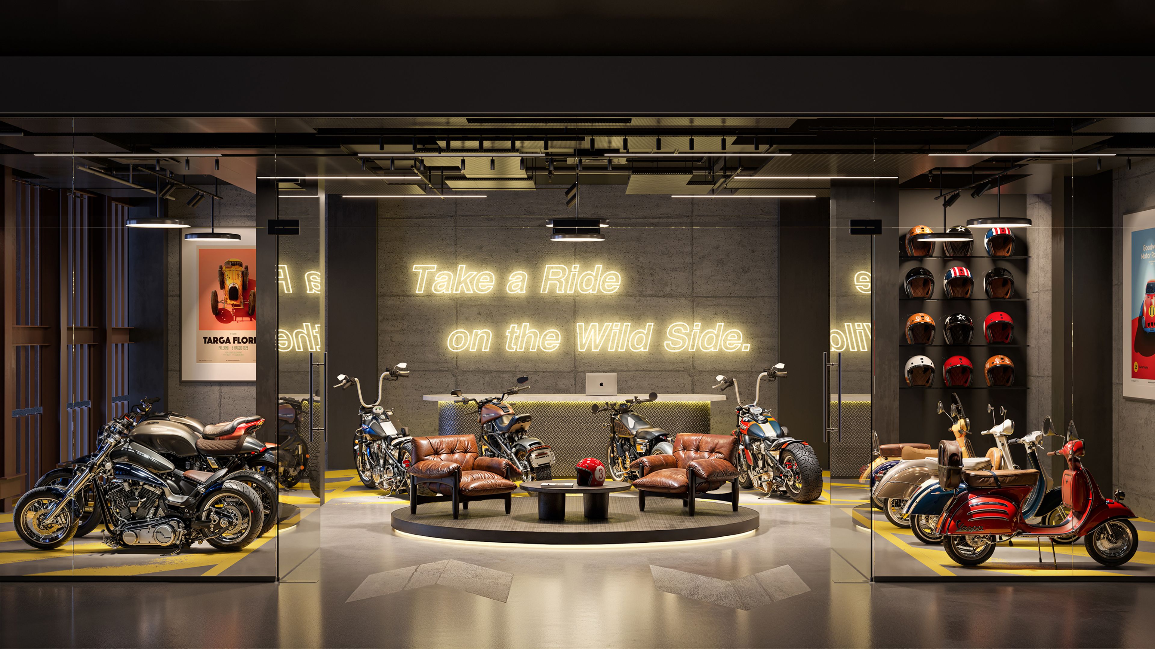 Motorcycle toy box at The Rider Residences