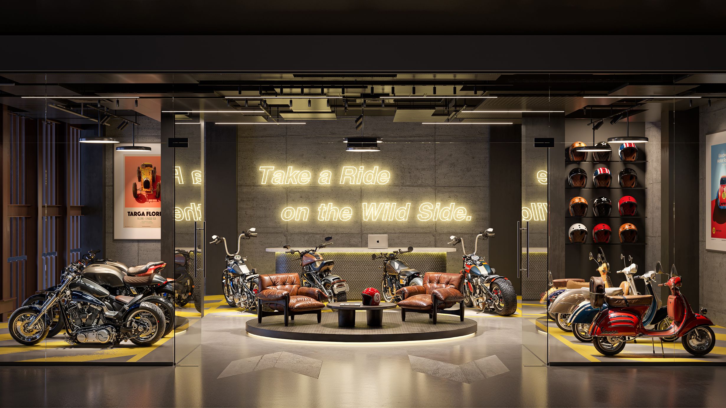 Motorcycle toy box at The Rider Residences