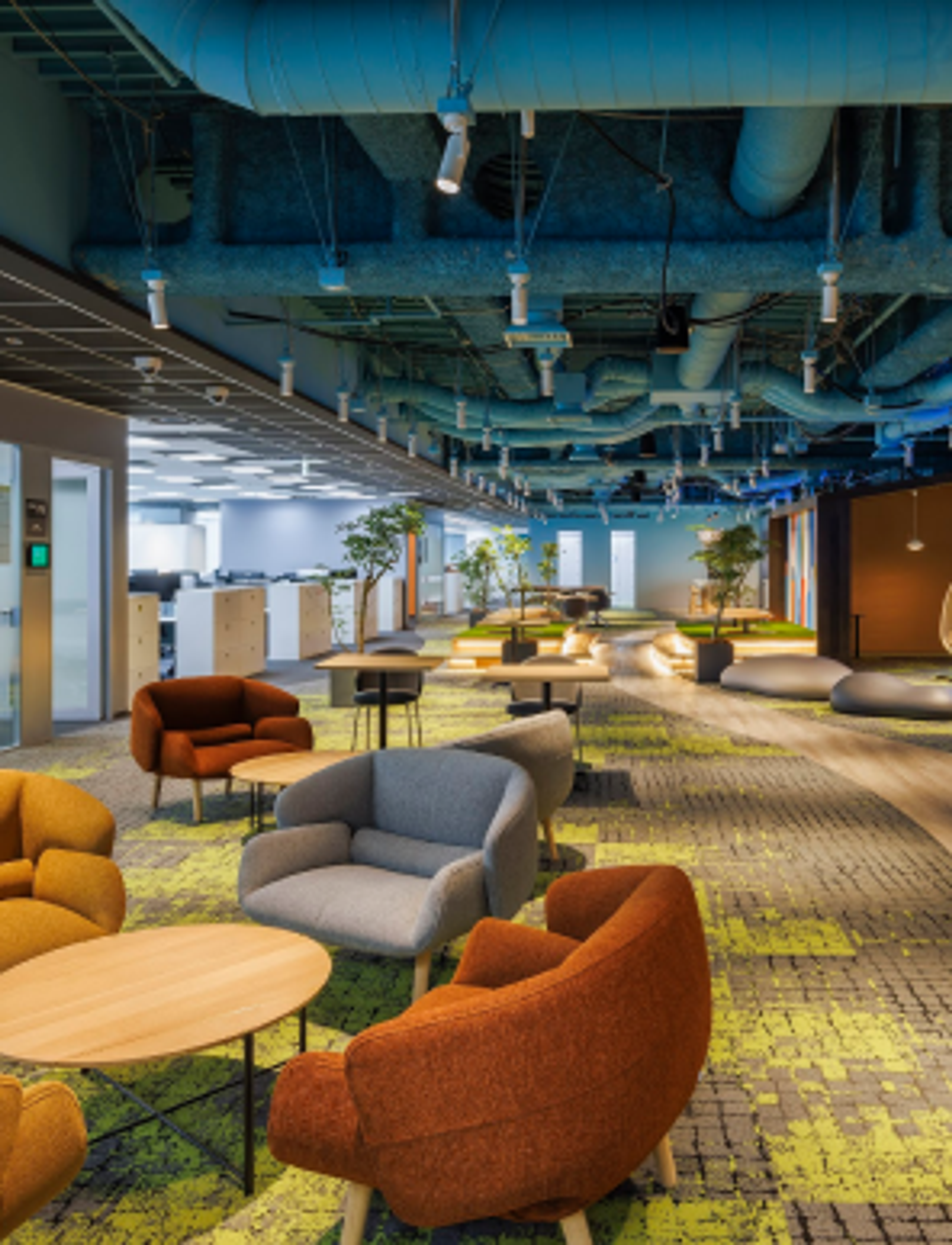 A comfy lounge area in a ByteDance office in North America.