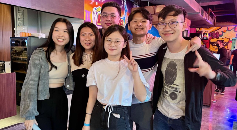 Six students from TikTok's Semester-long Internship Program pose together for a group photo.