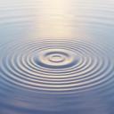 A serene, abstract image depicting gentle ripples in water, reflecting soft, diffused light, symbolizing open awareness and the unfolding of sensory experience without judgment.