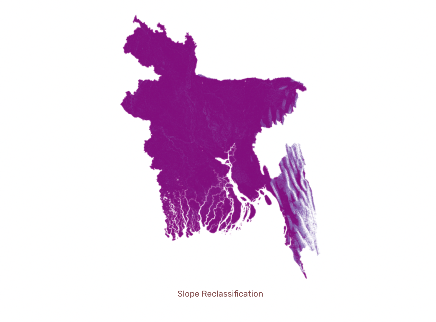 Figure 4: Slope suitability reclassification