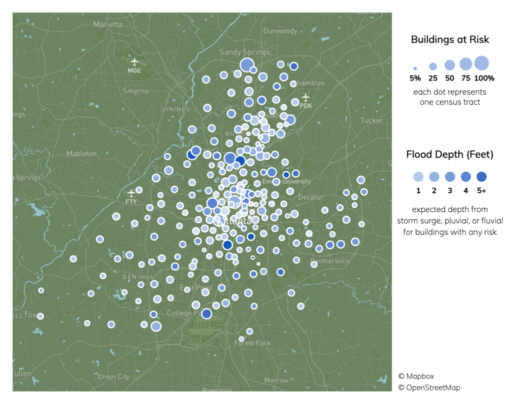 Atlanta, Georgia Climate Change Risks and Hazards: Heat, Precipitation ...