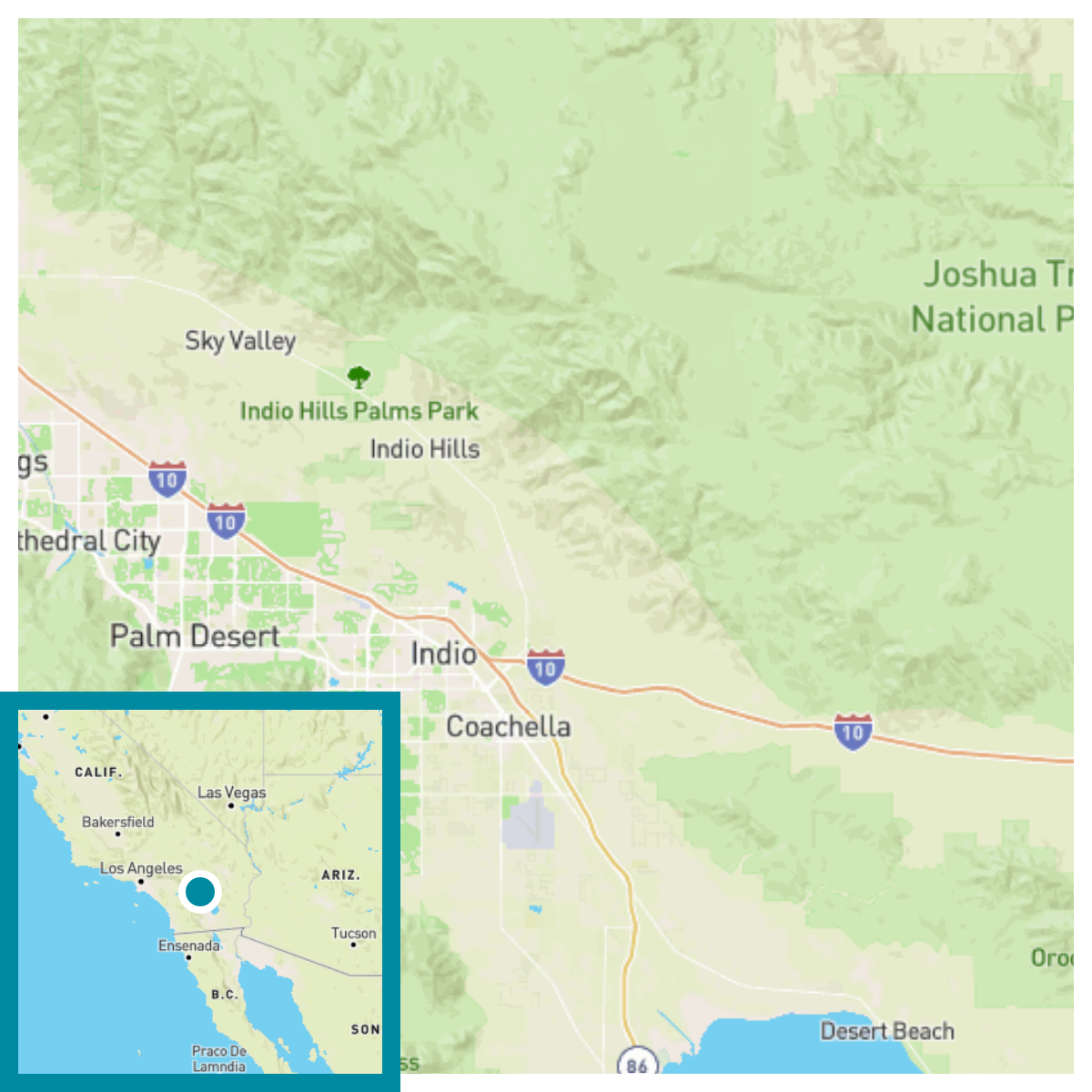 Indio California Maps 1200x1200 