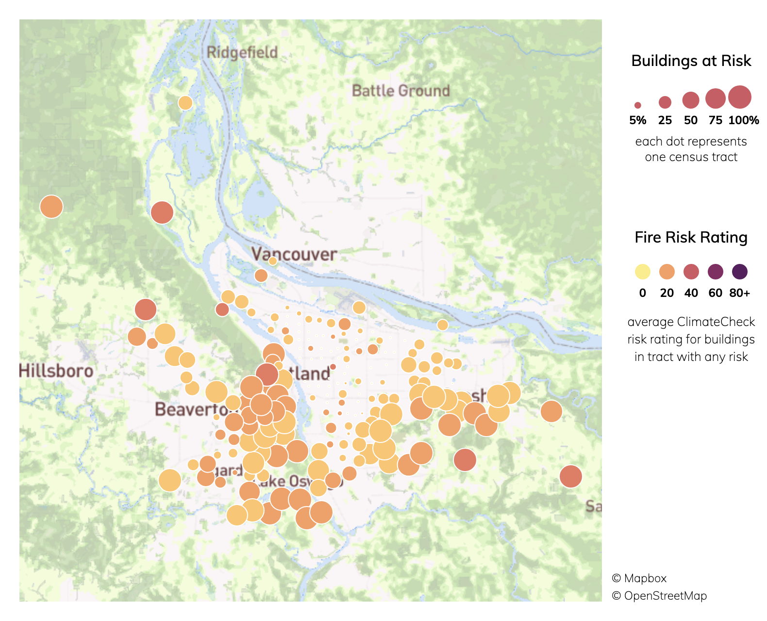 Portland, Oregon Climate Change Risks and Hazards Precipitation, Heat