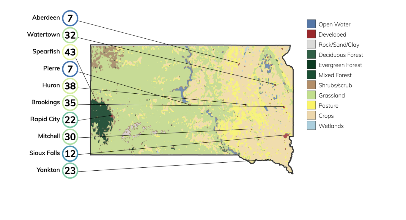 Top South Dakota Climate Change Risks Fire, Heat, Precipitation