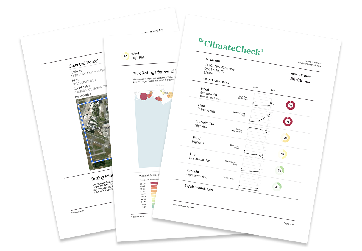 ClimateCheck Example Reports