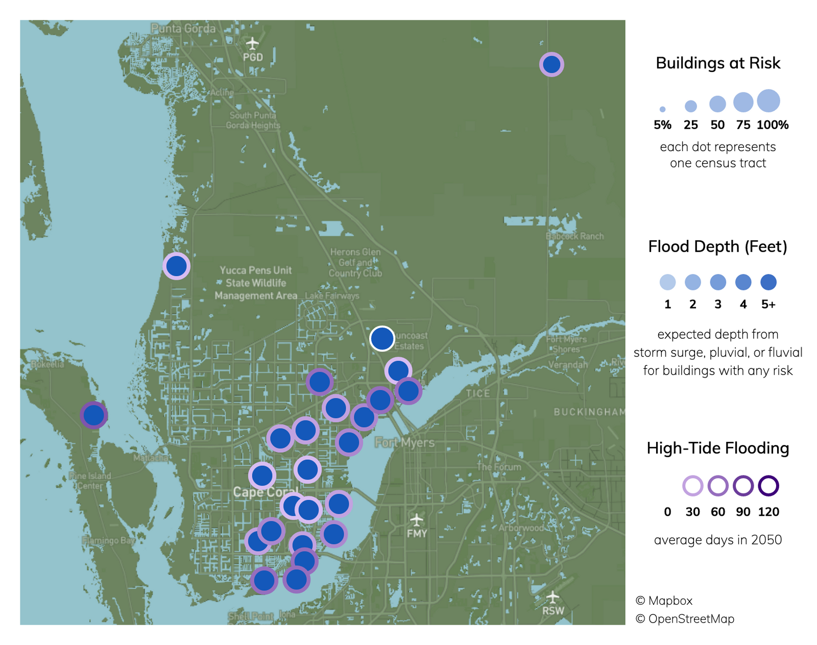 Cape Coral, Florida Climate Change Risks and Hazards: Heat, Flood