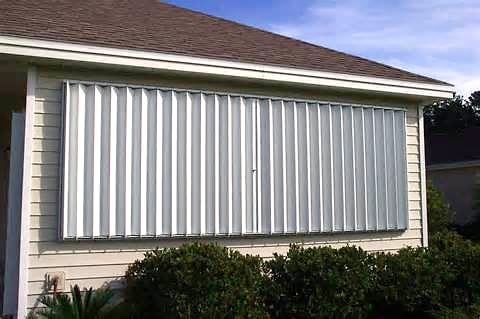 Storm - Window shutters to protect from wind damage