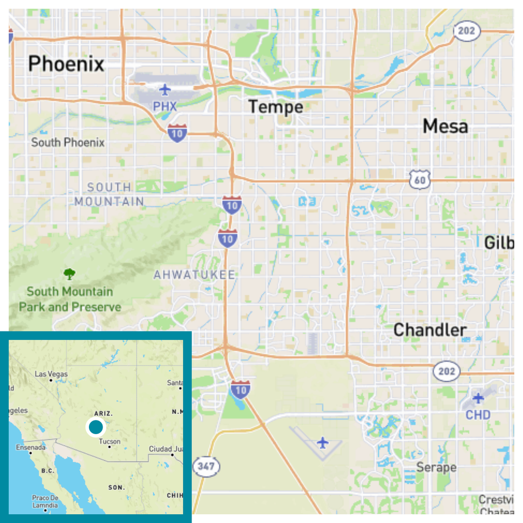 Tempe, Arizona Climate Change Risks and Hazards Heat, Flood / ClimateCheck