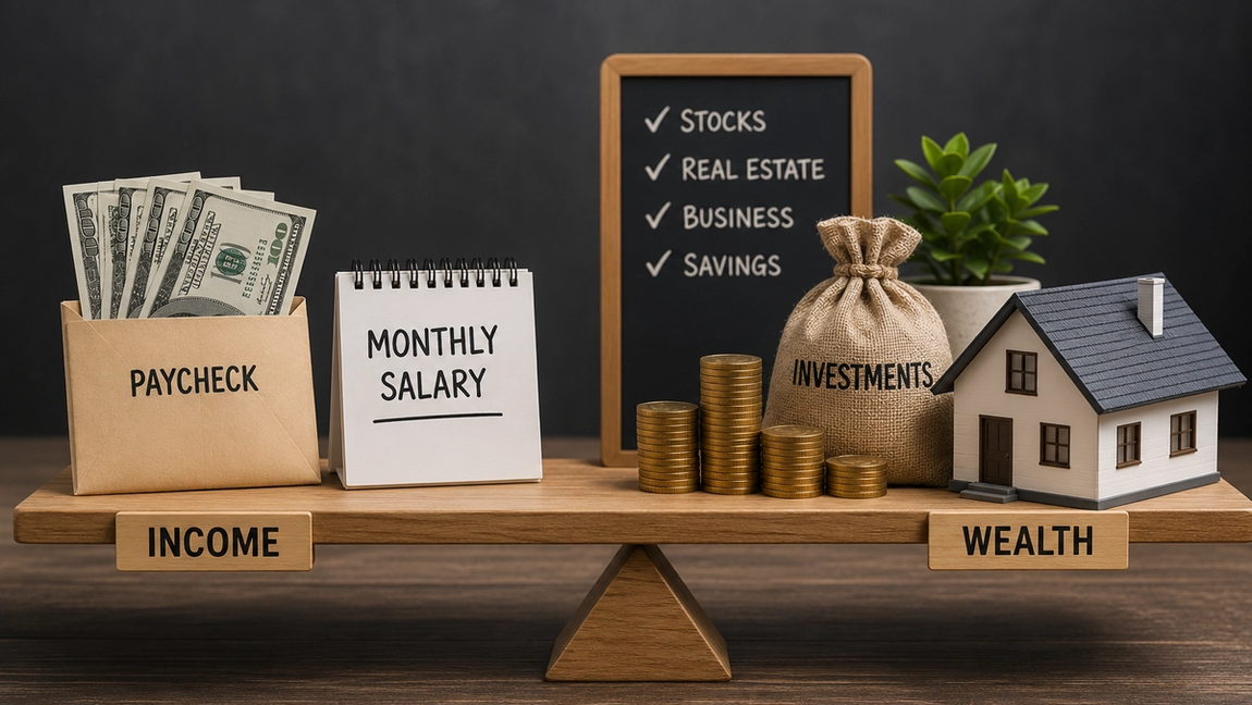 The Real Difference Between Wealth and Income