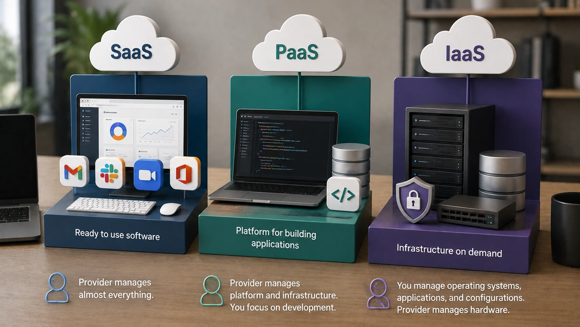 The Difference Between SaaS, PaaS, and IaaS