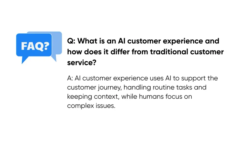 Comparison of AI customer experience and traditional customer service