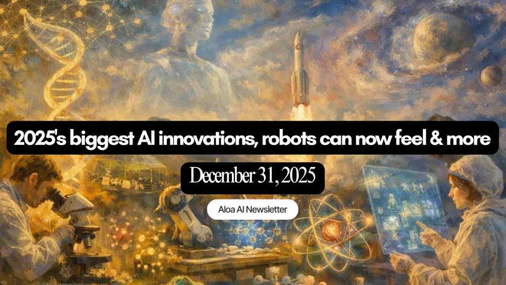 2025's biggest AI innovations, robots can now feel & more (December 31, 2025)