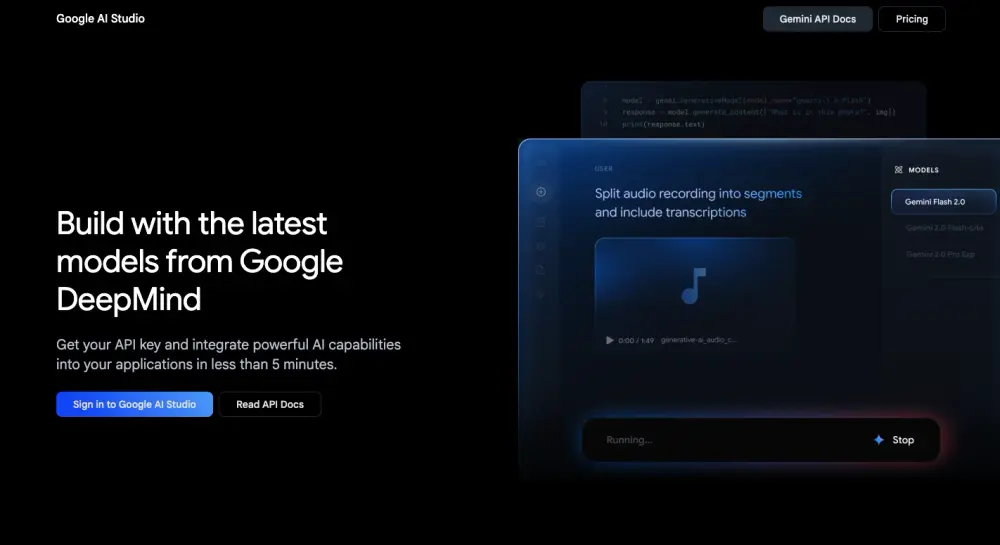 Google AI Studio_homepage