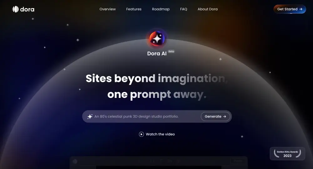 Dora AI_homepage