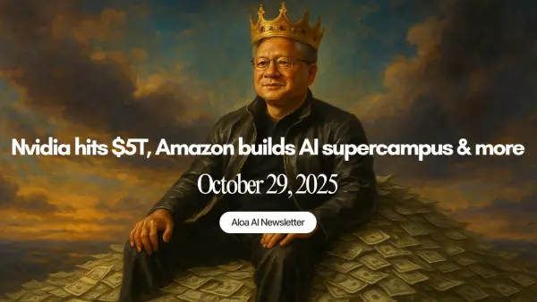 Nvidia hits $5T, Amazon builds AI supercampus & more