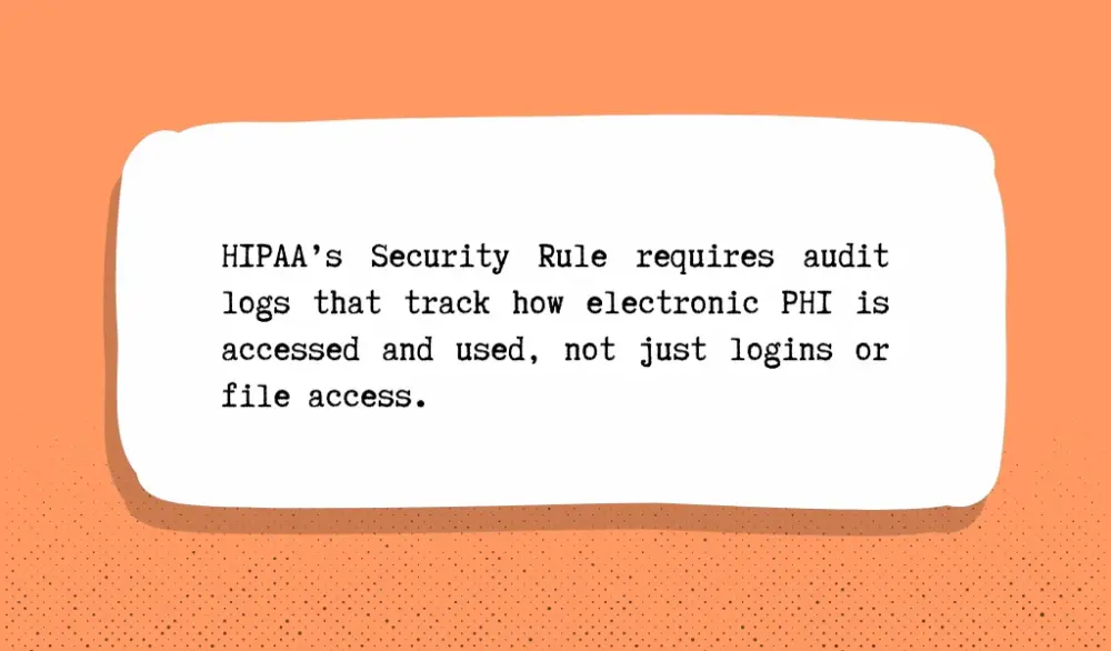 HIPAA audit controls for PHI