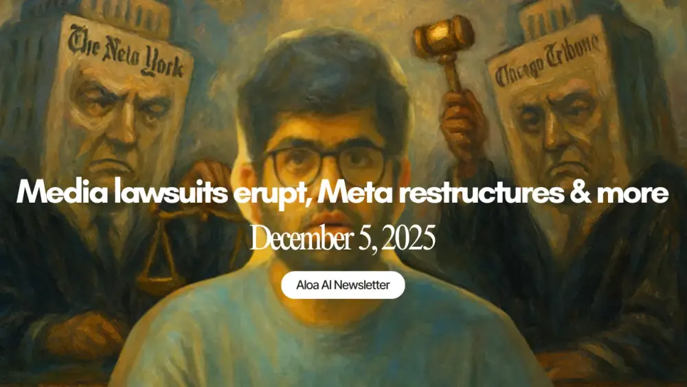 Media lawsuits erupt, Meta restructures & more (December 5, 2025)