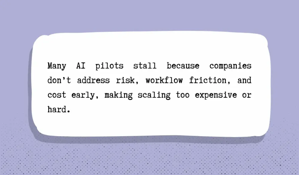 Why AI pilots don’t progress