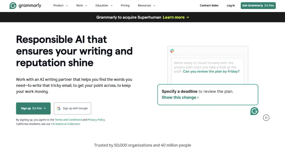  Grammarly_homepage