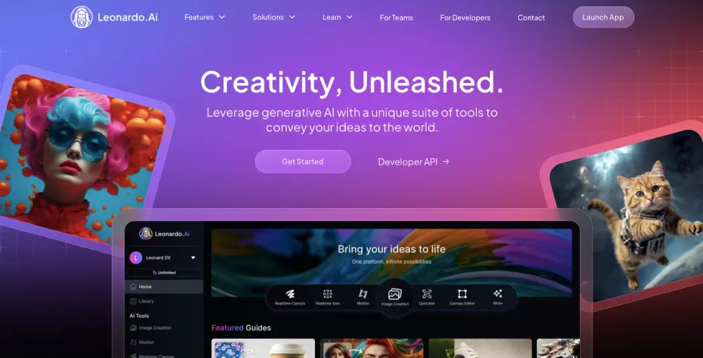  Leonardo AI_homepage