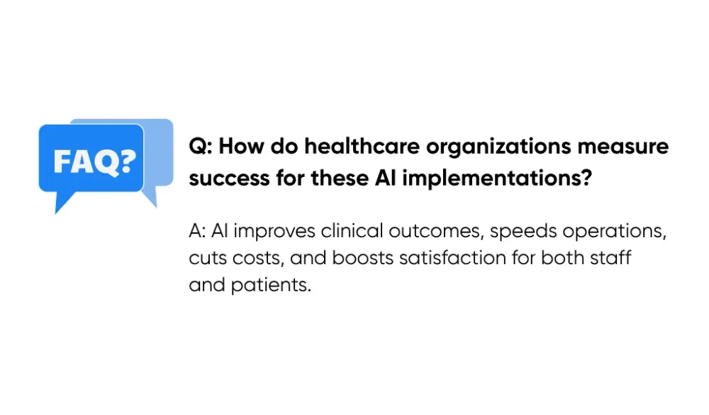How Do Healthcare Organizations Measure Success for These AI Implementations