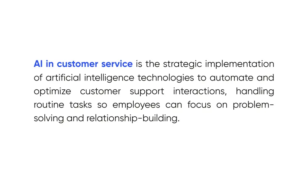 Understanding AI in customer service