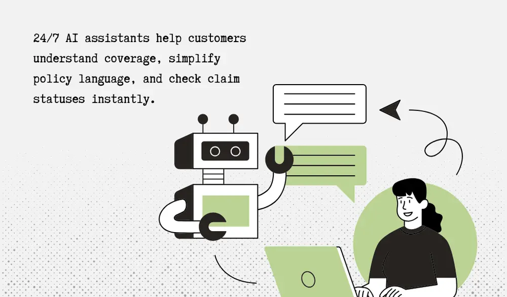 How virtual assistants powered by AI streamline insurance