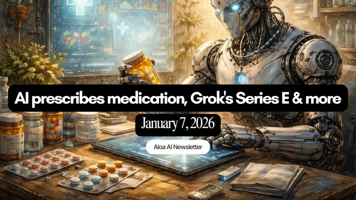 AI prescribes medication, Grok's Series E & more (January 7. 2026)