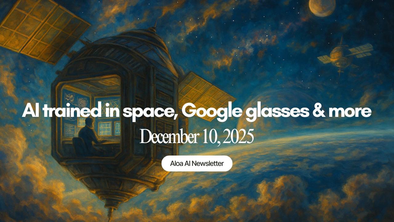 AI trained in space, Google glasses & more (December 10, 2025)