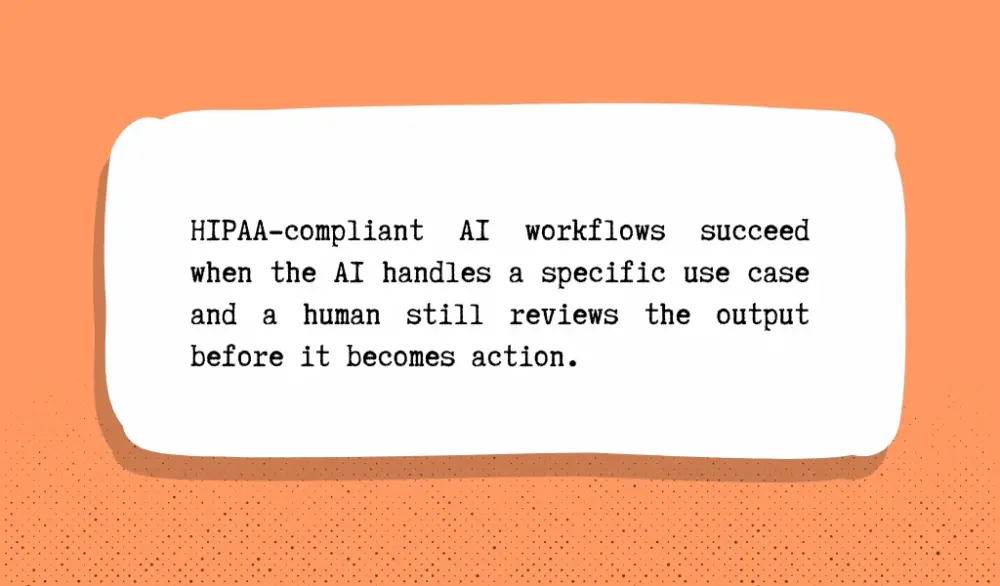 HIPAA-Compliant AI Workflow