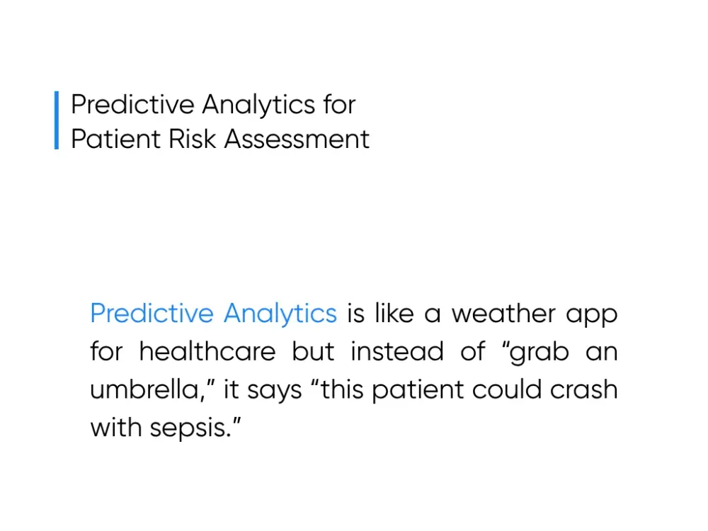 Predictive Analytics for Patient Risk Assessment