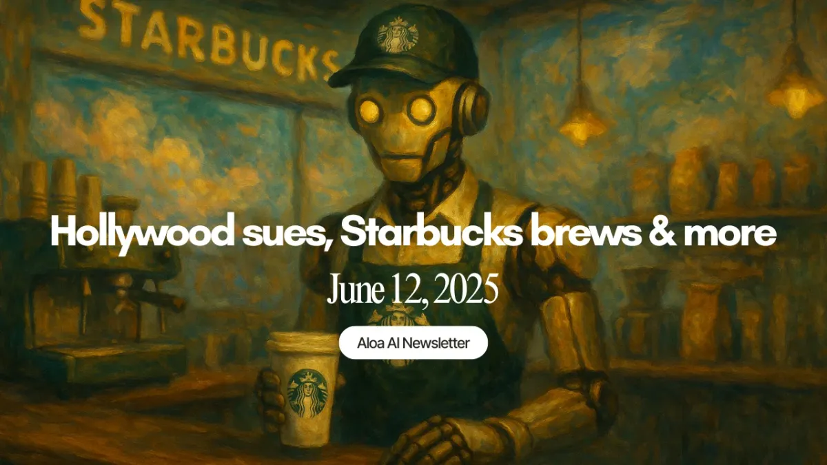 Hollywood sues, Starbucks brews & more (June 12, 2025)
