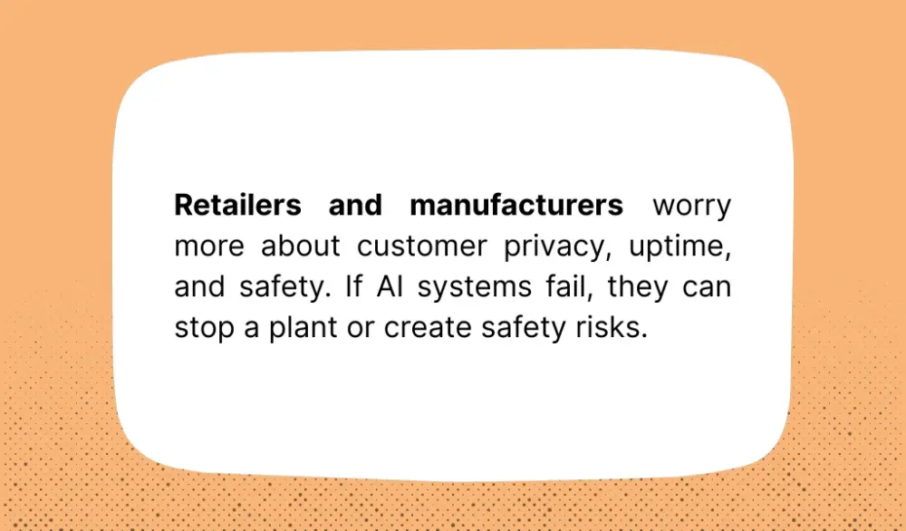 AI in retail and manufacturing ensures privacy, safety, and uptime