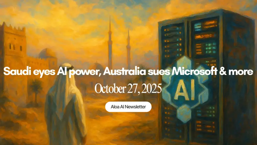 Saudi eyes AI power, Australia sues Microsoft & more (October 27, 2025)