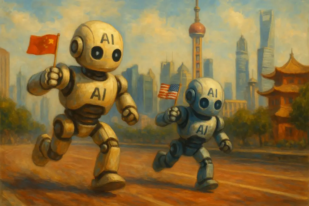 Chinese and U.S. AI robots racing, with China in the lead