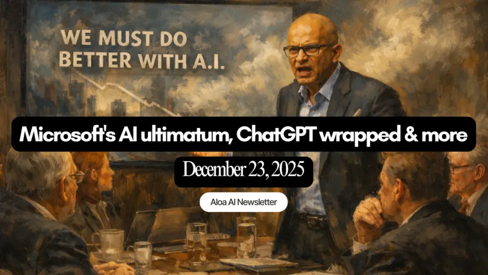 Microsoft's AI ultimatum, ChatGPT wrapped & more (December 23, 2025)