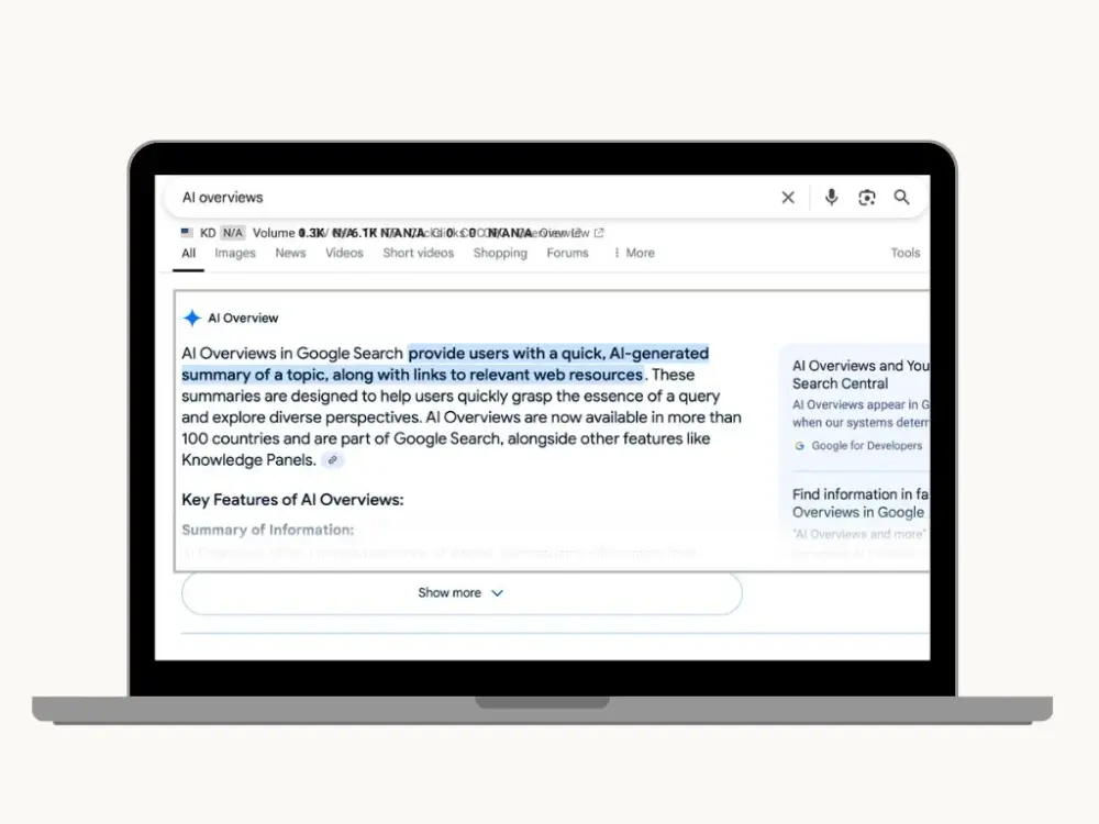 AI overviews