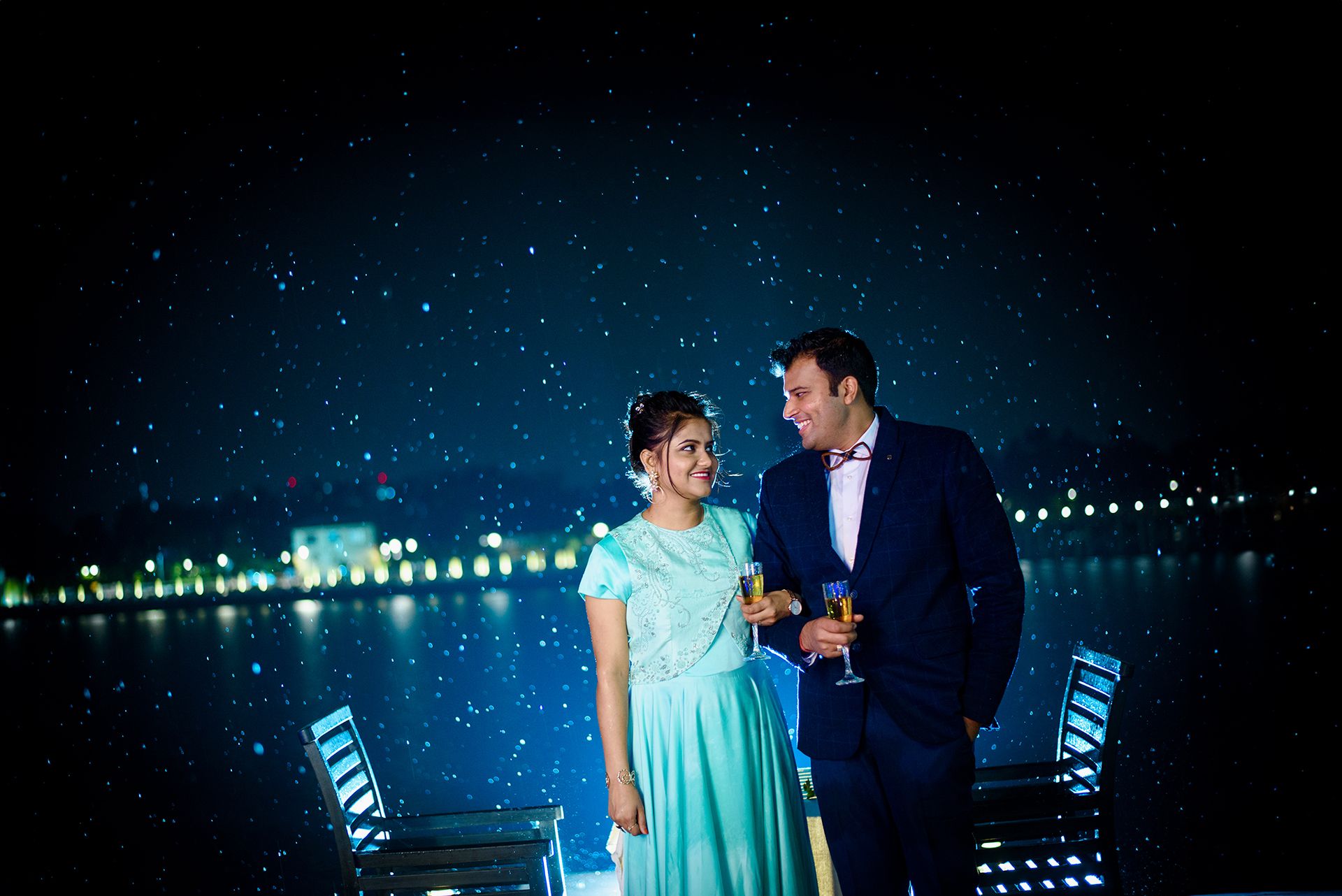 Luxury Couple Photography Under the Stars | Anniversary & Engagement Photoshoot in Kolkata